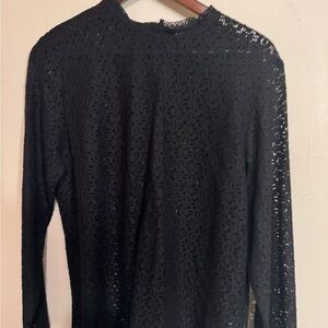 UNI | QLO - size xl  Black Lace Women's Top